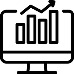 monitor illustration on a white background    