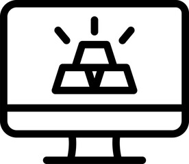 monitor illustration on a white background     