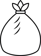 bag with christmas tree