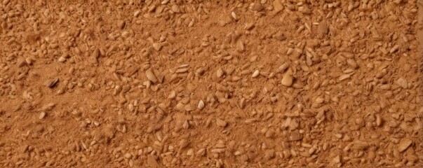 Close-up of rich brown sawdust, freshly cut wood texture, industry, grain, freshly cut