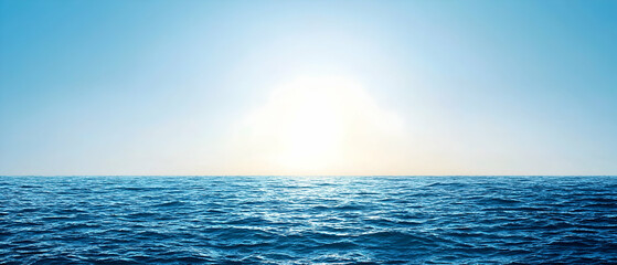 Peaceful Ocean Sunrise Scene
