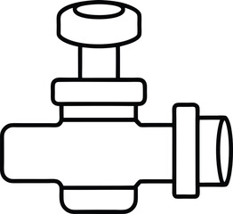 vector illustration of a faucet
