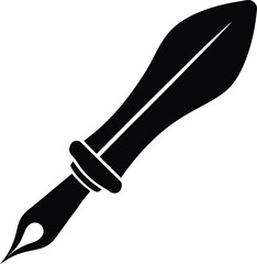 fountain pen isolated on white