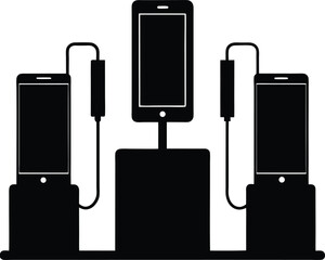 battery charger isolated on white