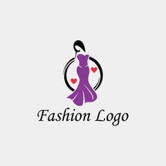 women and men fashion store logo design vector	
