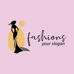 women and men fashion store logo design vector	