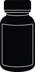 medicine bottle vector illustration
