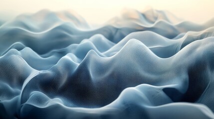 Obraz premium Abstract texture of rippled, translucent fabric.