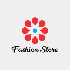 women and men fashion store logo design vector	