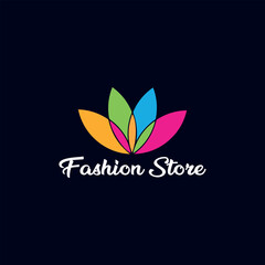 women and men fashion store logo design vector	