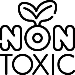 non toxic illustration on a white background     