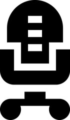 office chair illustration on a white background     