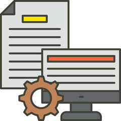 online course illustration on a white background     