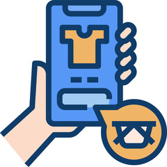 online shopping illustration on a white background     