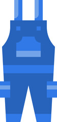 overalls illustration on a white background     
