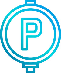 parking illustration on a white background     