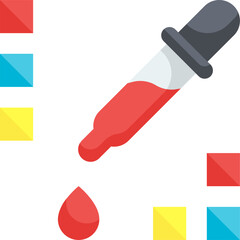 pipette illustration on a white background     
