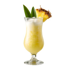 pina colada cocktail on transparent background
