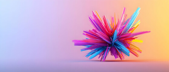 Abstract Colorful Explosion Design