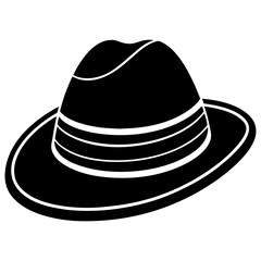 Hat Outline vector  Illustration
