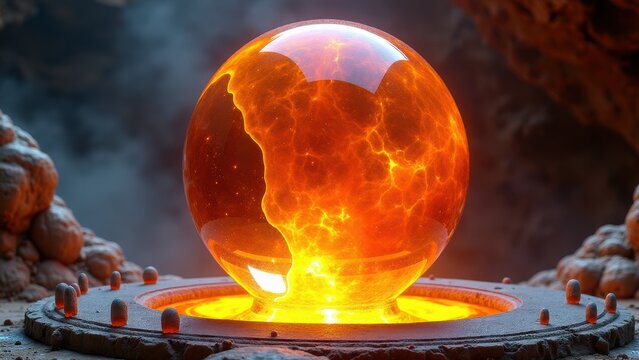molten atmosphere orb, venusian glassblowing