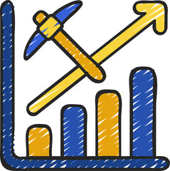 profits illustration on a white background     