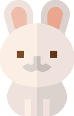 rabbit illustration on a white background     