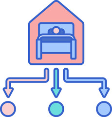 room illustration on a white background     