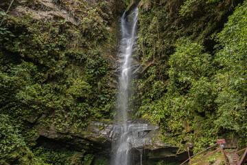 Waterfalls in the city of Tarapoto in Peru, a tourist spot in the Peruvian jungle