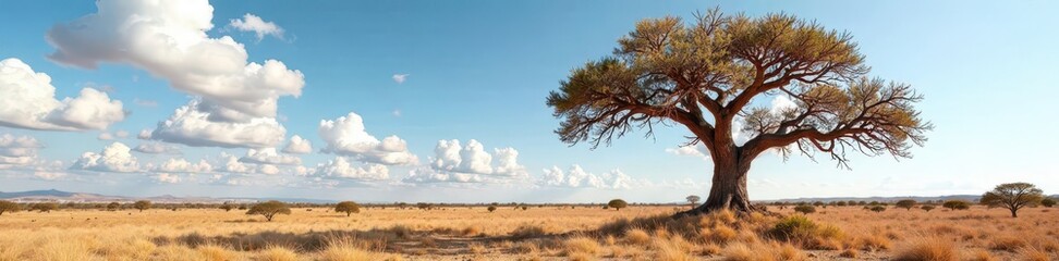 Fototapeta premium Dry caatinga tree with Spondias tuberosa branches, wood, landscape, caatinga tree