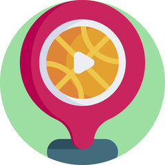 basketball illustration on a white background     