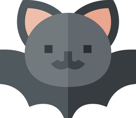 bat illustration on a white background     