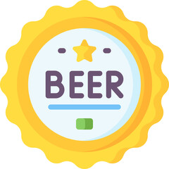 beer illustration on a white background     