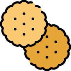 biscuit illustration on a white background    