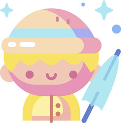 boy illustration on a white background     