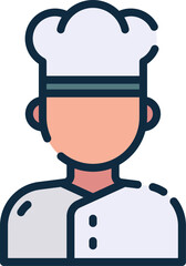 chef illustration on a white background    