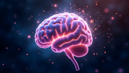 Fototapeta premium 3d rendered illustration of a brain