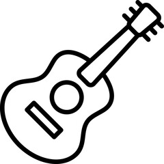 classic guitar illustration on a white background     