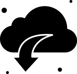 cloud computing illustration on a white background     