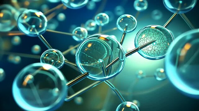 abstract background with molecule
