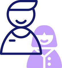 customer illustration on a white background     