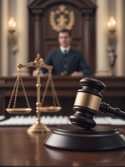Law system - judicial process, legal court, magistrate authority, Scales of Justice, courtroom gavel, equitable governance, tribunal emblem, arbitration fairness, judge decision, lawful order.