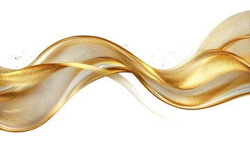 Golden Waves Abstract Background Luxury Design