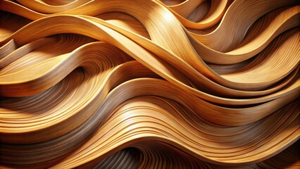 Abstract Wooden Swirls A Captivating Display of Curved Lines and Textured Surfaces