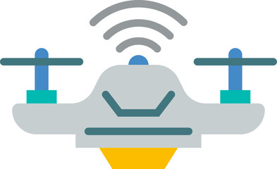 drone illustration on a white background     