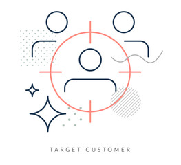 Identifyig Target Customer using AI Tools - Stock Icon