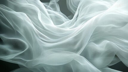 Fototapeta premium Light, flowing fabric's graceful folds and drapes.