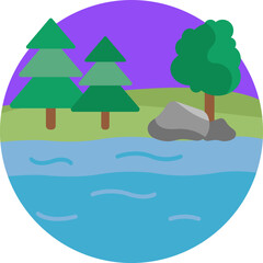 A natural water source, perfect for casting lines and enjoying peaceful fishing experiences.