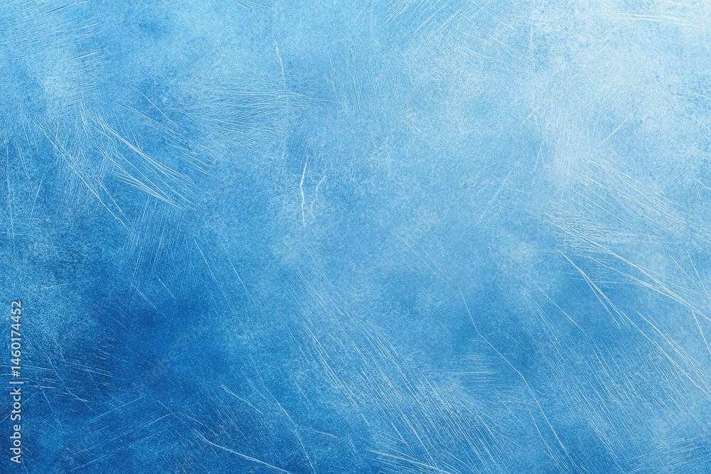 Poster light blue textured background with brush strokes and subtle scratch marks detail