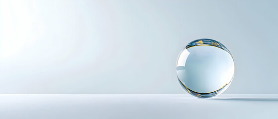 Transparent Globe On White Background